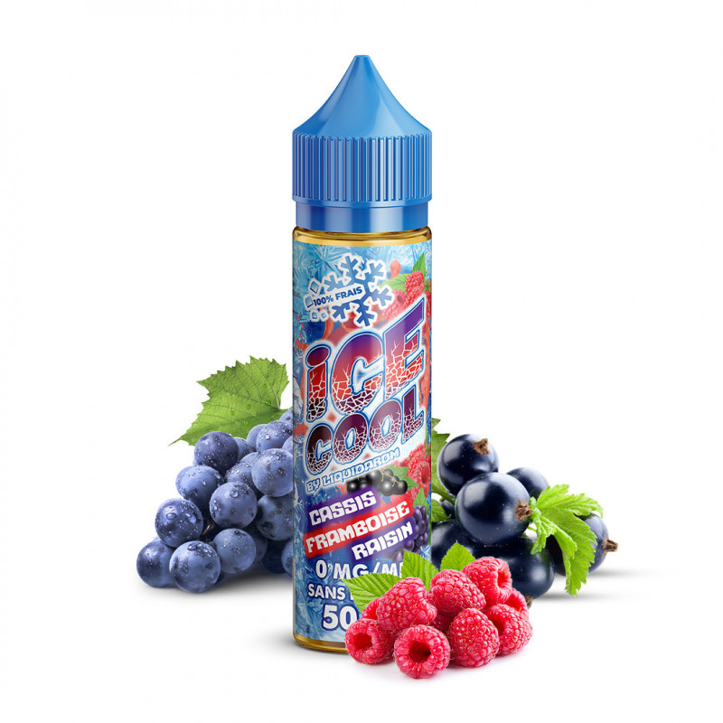 Ice Cool - Cassis Framboise Raisin 50ML - Liquidarom