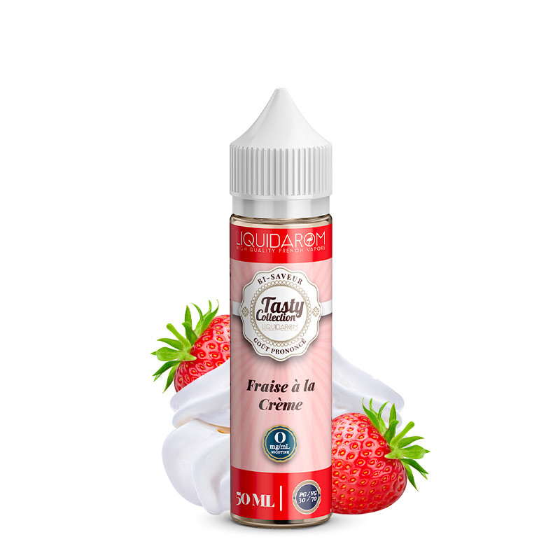 Fraise à la crème 50ml - Tasty By Liquidarom