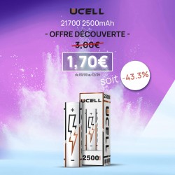 Accu 18650 2500mAh 30A - Ucell