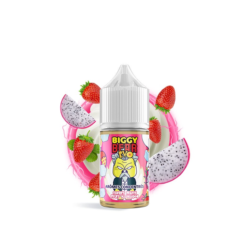 Concentré Sorbet Fraise Fruit du Dragon 30ml - Biggy Bear EVO