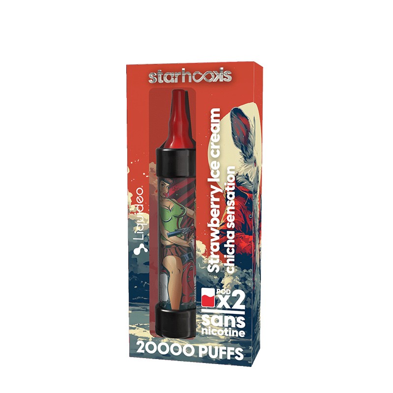 Chicha Rouge + 2 Pods de 10000 Puffs - Starhooks