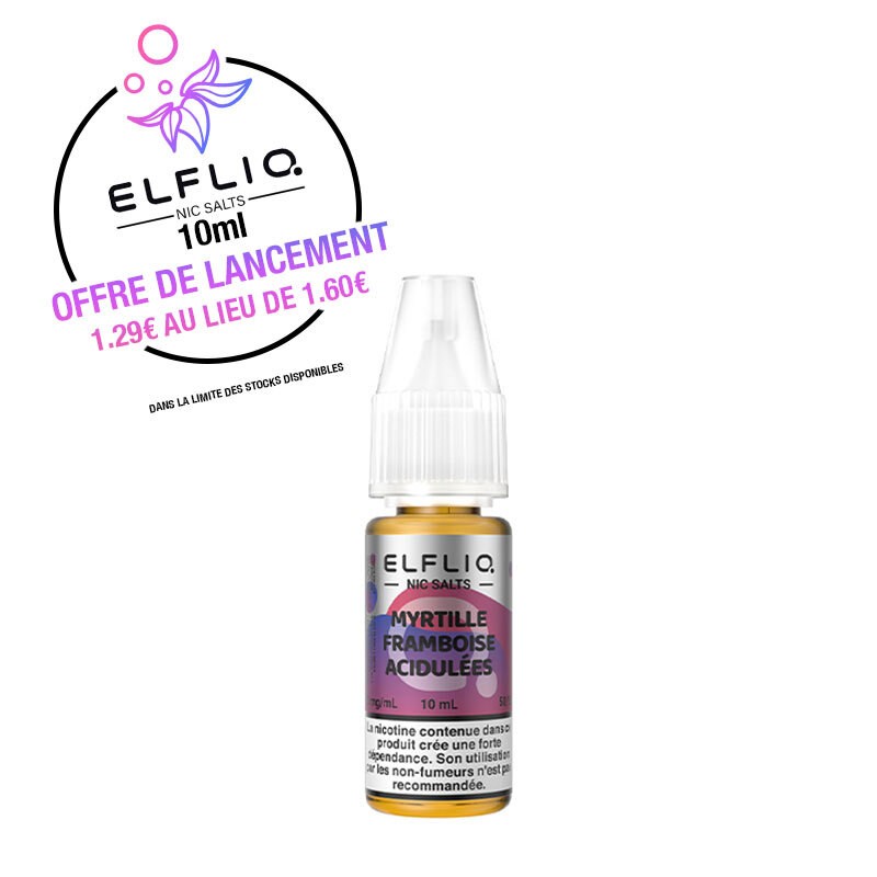 Myrtille Framboise Acidulées 10ml - ELFLIQ