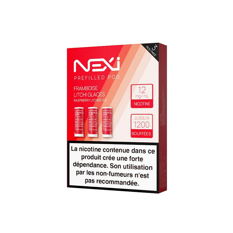 Cartouches pour Nexi One par 3 - 12mg - Nouvelles Saveurs - Aspire