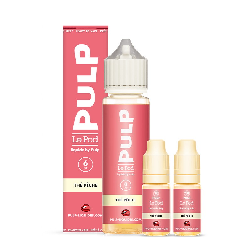 Pack Thé Pêche 60ml - Pulp