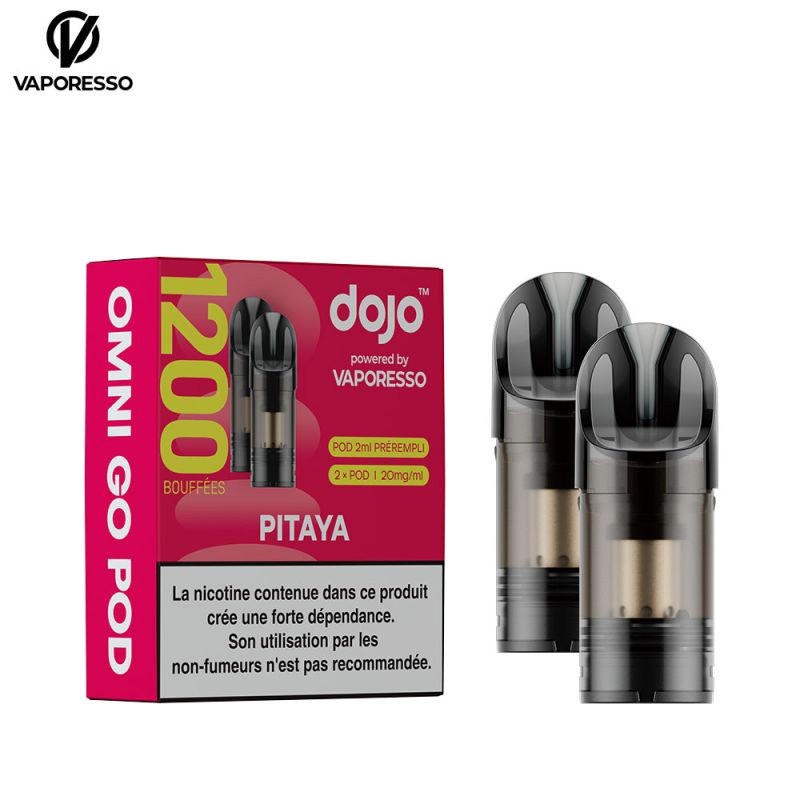 Cartouches Dragon Fruit par 2 600 puffs Omni Go - Dojo by Vaporesso