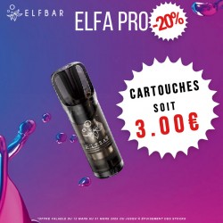 Cartouches pré-remplies ELFA 2ml par 2 - Elfbar