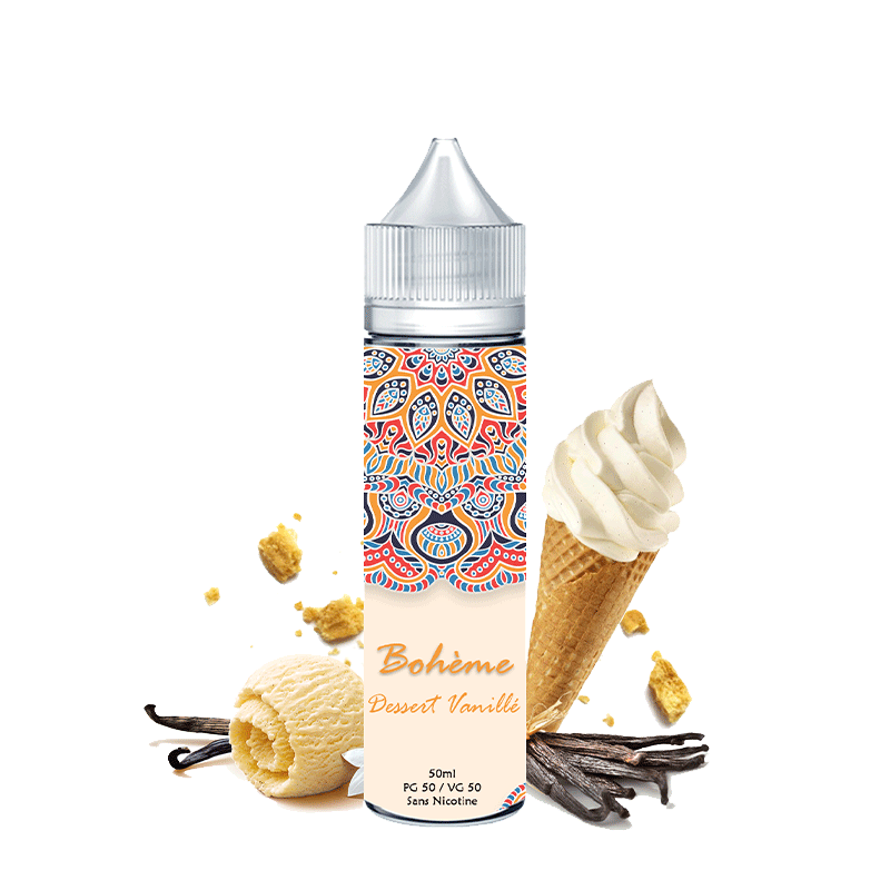 Dessert Vanillé 50ml - Bohème - 0mg