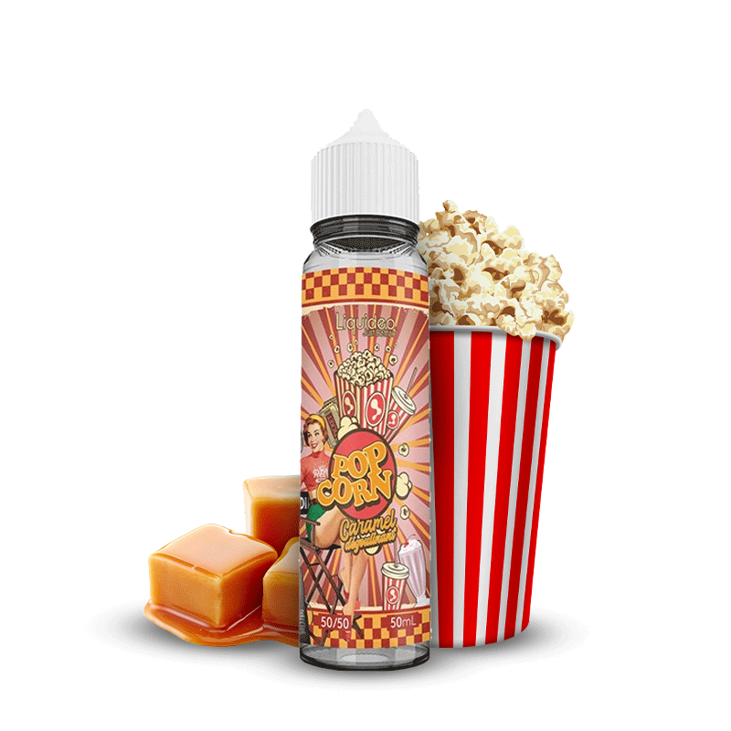 Pop Corn Caramel 50ml - Liquideo Tentation - 0mg