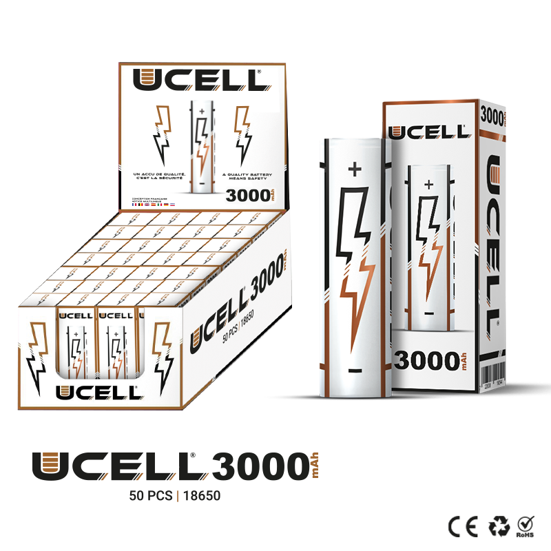Accu 18650 3000mAh 30A - Ucell