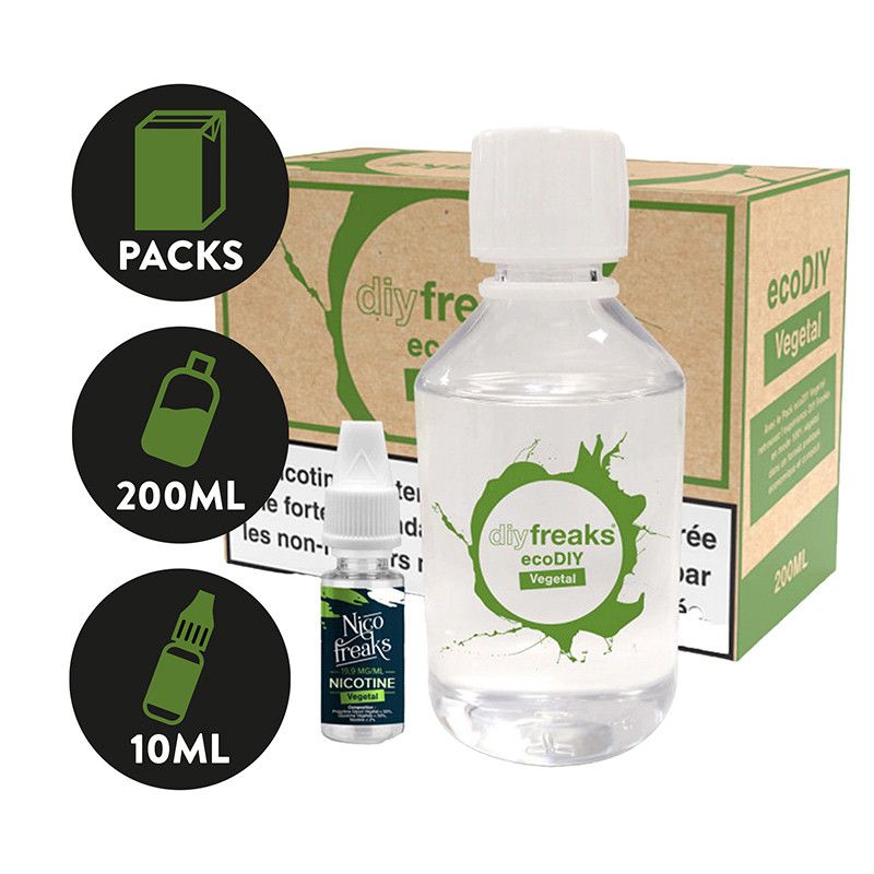 Pack EcoDiy 200ml - Vegetal - Freaks - 0mg