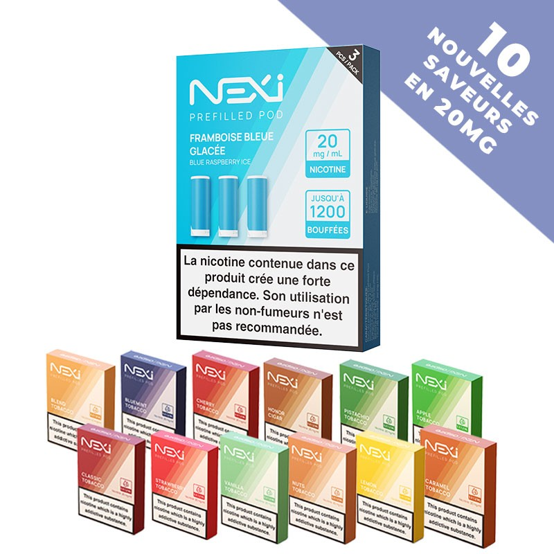 Cartouches pour Nexi One par 3 - 20mg - Aspire