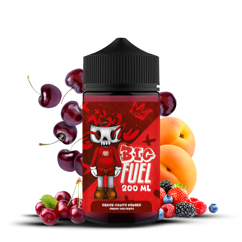 Cerise, Fruits rouges, Abricot 200ml 0mg BIG FUEL - Maison Fuel
