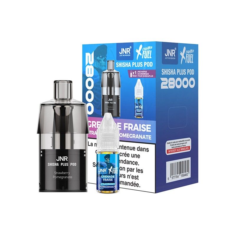 Cartouches recharge Shisha Plus 12ml 20mg - JNR X FIGHTER FUEL