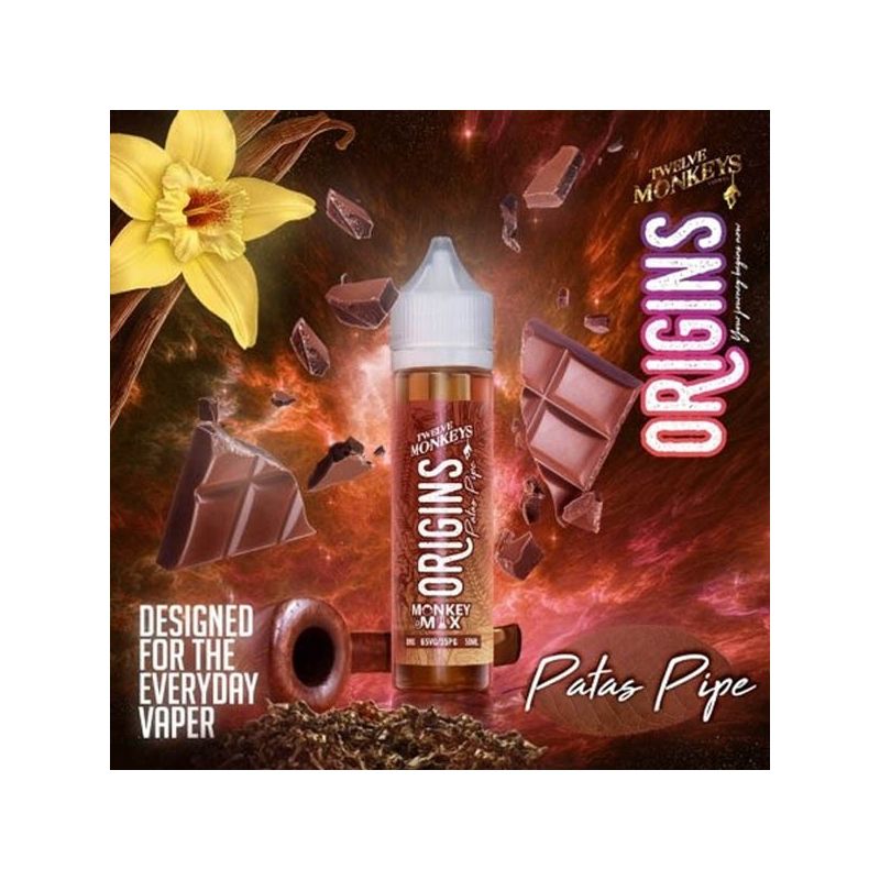 Patas Pipe Origins 50ML - 12 Monkeys - 0mg